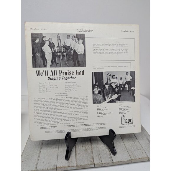 King's Heralds, Faith For Today We'll All Praise God ST-092 Chapel Records Vinyl - Picture 2 of 14